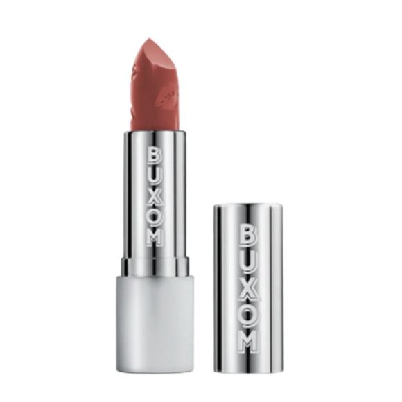 NEW Buxom Full Force Plumping Lipstick in Triple Threat Deep Nude - Picture 1 of 6